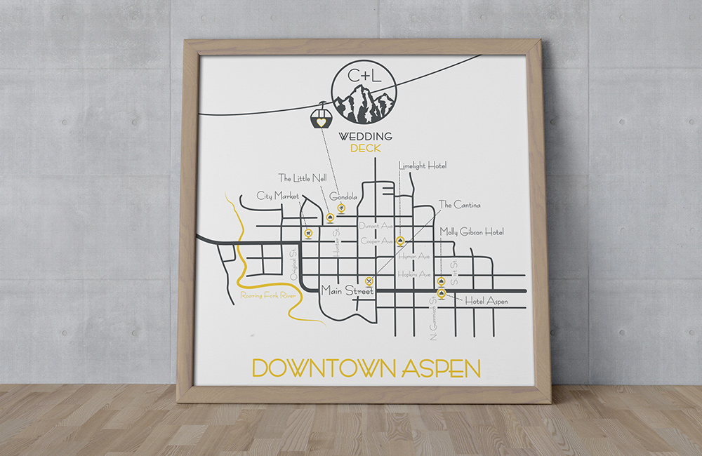 Toohey Wedding Invite Map